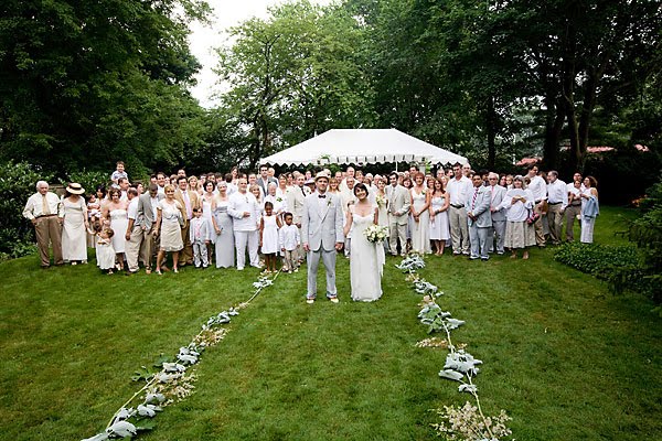 white wedding attire